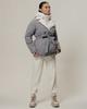 Jacket with Belt HAIZIYUAN 824 M Gray-milk