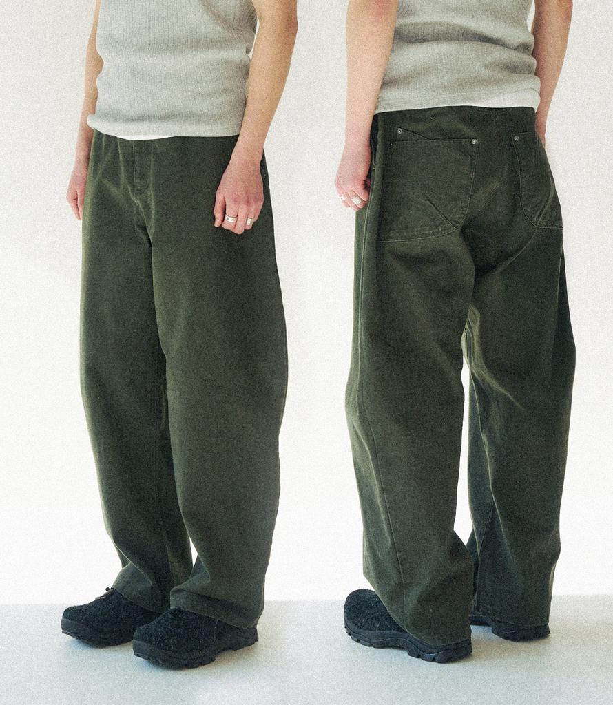 SLOWACID Outseam Curved Cotton Pants [4 Colors]