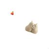 Festival Treasure Basin Cornucopia Figurine Hugging Pear Ceramic Bookend Ornament for Year