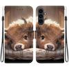 S25 FE Animal Case Lion Panda Leather Phone Cover For Samsung Galaxy S25+ Plus Ultra Edge FE Wallet Flip Etui Card Protect Cases