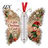 Acrylic Cash Display Christmas Gift Ornament, Butterfly Money Holder with Built?in Festive Party Decoration Clear Compartment, Holiday Hanging