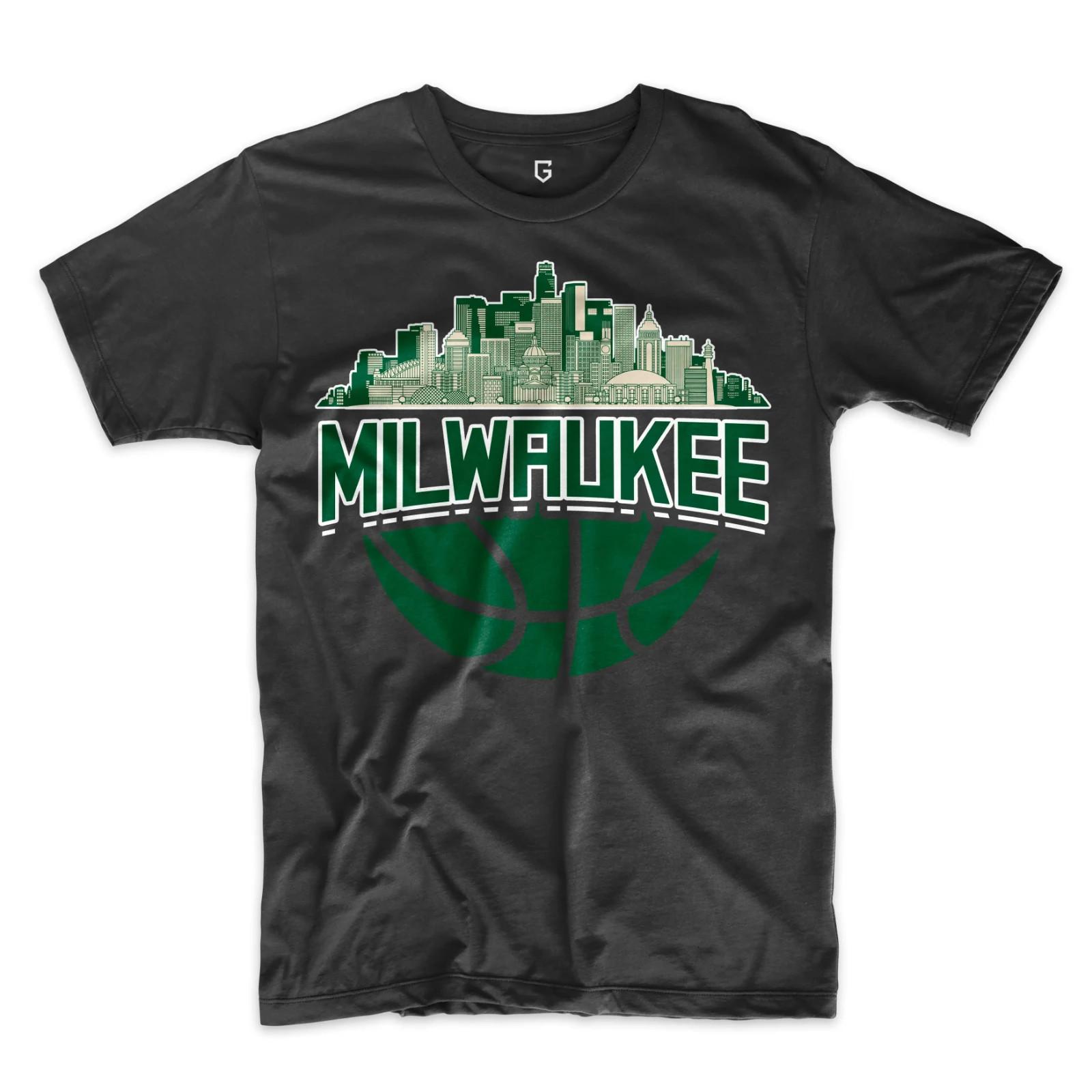 Мужская футболка Milwaukee Баскетбольный Силуэт M