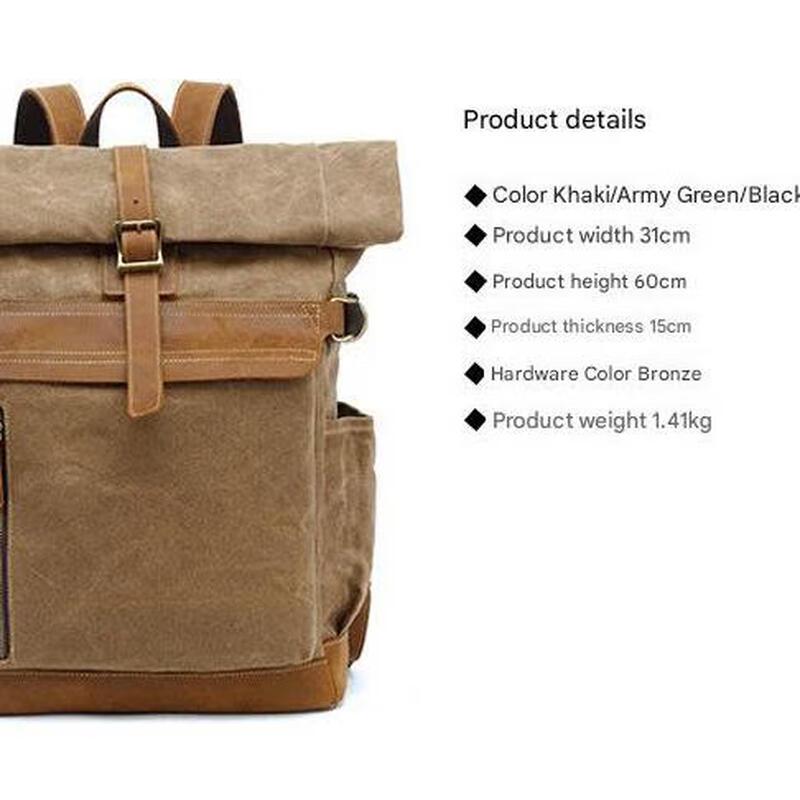 Li Shen Casual Canvas Backpack