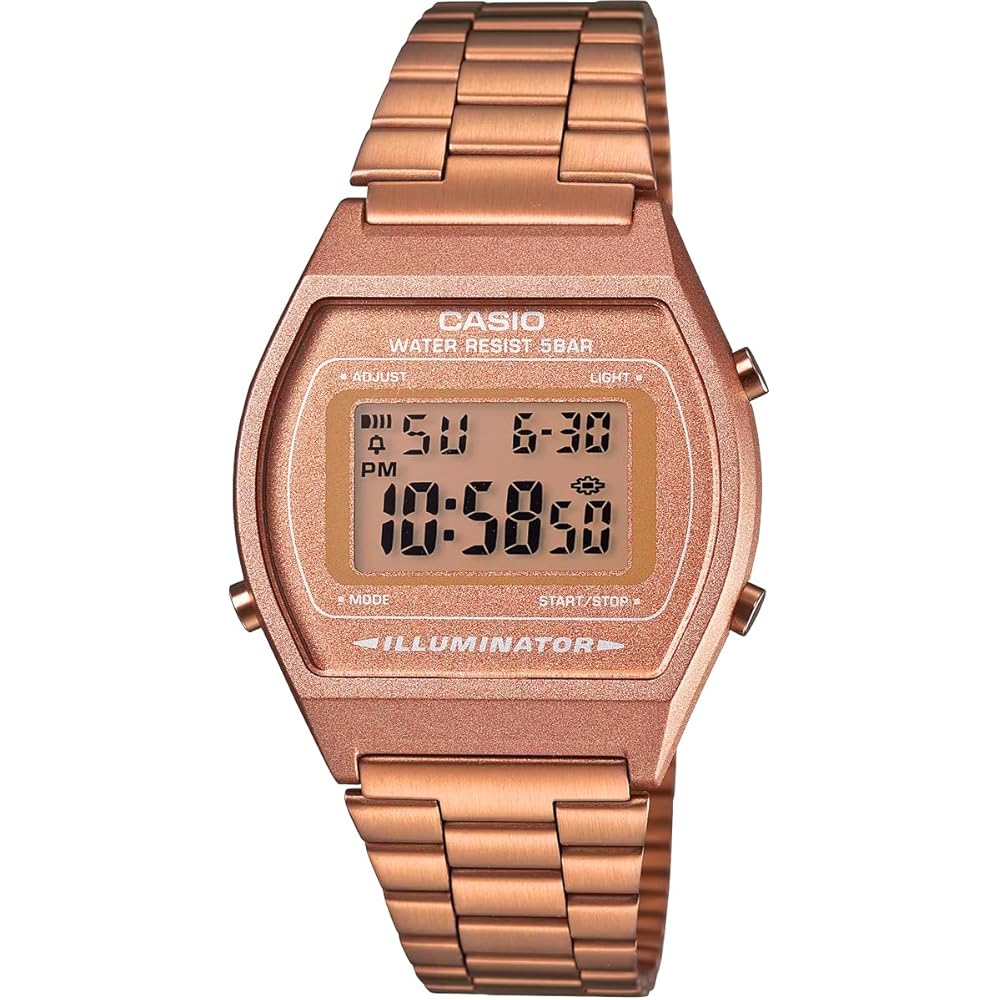 Casio Vintage Series B640WC-5A Unisex Digital Watch Rose Gold Overseas Model
