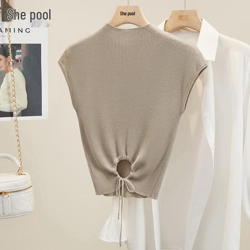 Women s Gentle Style Drawstring Knit Top XL