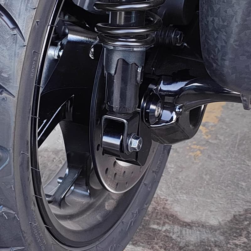 LEDISHUN Lowering Kit for Yamaha XMAX 300 and XMAX 250, Improves Foot Reach, Rear Lowering Link Rod (Black)