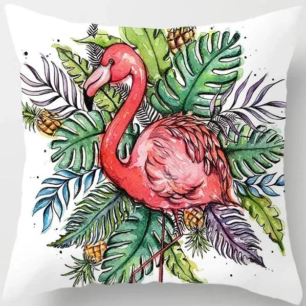 Creative Cartoon Flamingo Cushion Cover Home Living Room Bedroom Sofa Car Decorative Pillowcase 45*45Cm