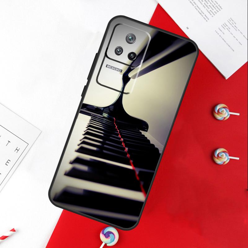 Piano Keys Keyboard design Cover For Xiaomi 13T 11T 12T 14T Pro 13 14 15 Ultra POCO X7 Pro X3 X5 X6 F5 F6 M6 Pro Case
