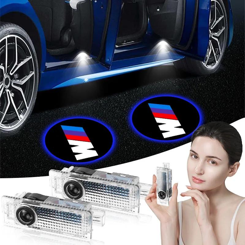 XOJSD1 2Pcs Led Car Door Welcome Lights BMW Logo Projector Lamp For BMW 1 2 3 4 5 7 Series X1 X3 X4 X5 X6 X7 F10 F15 F16 F20 F30 F18
