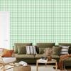 Wallpaper Fabric Pattern Mint, White and Light Gray 50x1000