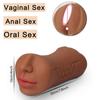 3 IN 1 Sex Toys Masturbation for Men Deep Throat Artificial Real Pussy Oral Male Masturbator BlowjobRealistic Rubber Vagina Sex Male Sex Toys for Men