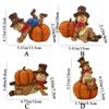 Boys And Girls Pumpkin Scarecrow Ornaments Lovely Pumpkin Statue Holiday Gifts   Christmas