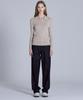 BASIC HOUSE Women'S Collared Long Sleeve Sweater Beige Lykt7203