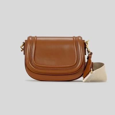 New Fashion Small Flip Bag Designer Wide Shoulder Strap Saddle Shoulder Bag Luxury PU Leather Crossbody Bag Trendy Phone Bag