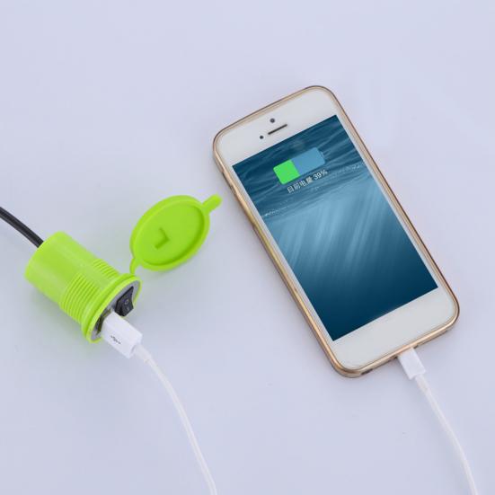 12V Universal Motorcycle Motorbike Waterproof High Speed USB Cell Phone Charger