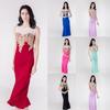 Elegant Women Formal Wedding Bridesmaid Evening Party Ball Prom Gown Long Cocktail Dress With Timeless Design