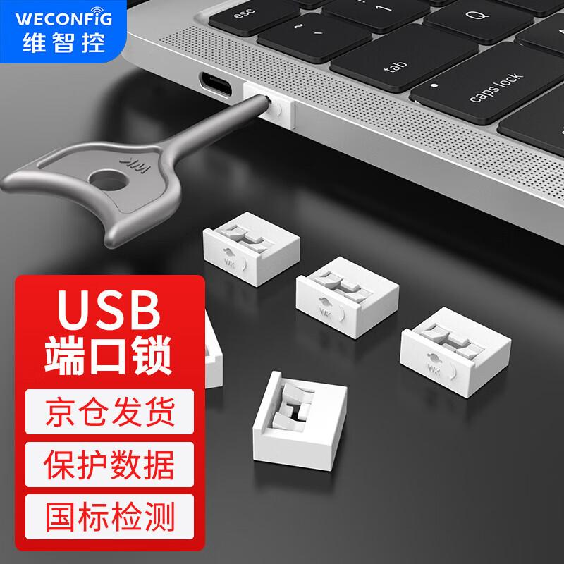 WECONFIG USB Port Security Locks & Dust Plugs