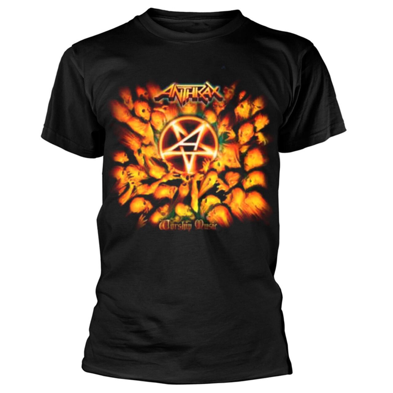 Anthrax Worship Music Album Shirt S-XXL T-shirt Metal Official Tshirt XXXL