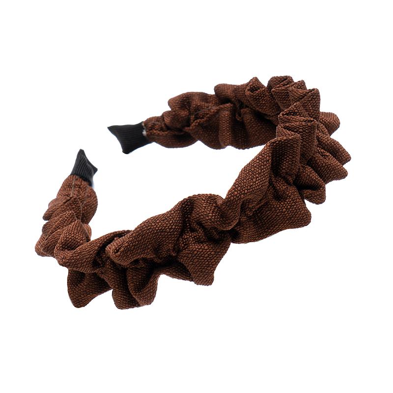 Korean Fabric Pleated Headband Elegant Women Fabric Lace Wide-brimmed Hair Band Fixed Hoop Hairband Girls Hair Accessories
