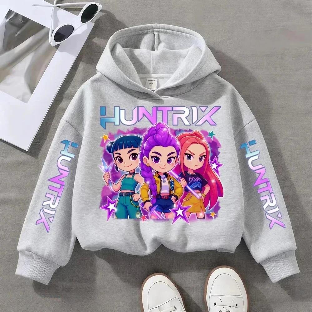 Hoodies Sweatshirts Girls Children's Comfortable Cartoon Printed Sports Shirt Girls' Color Comfortable Casual Hoodie