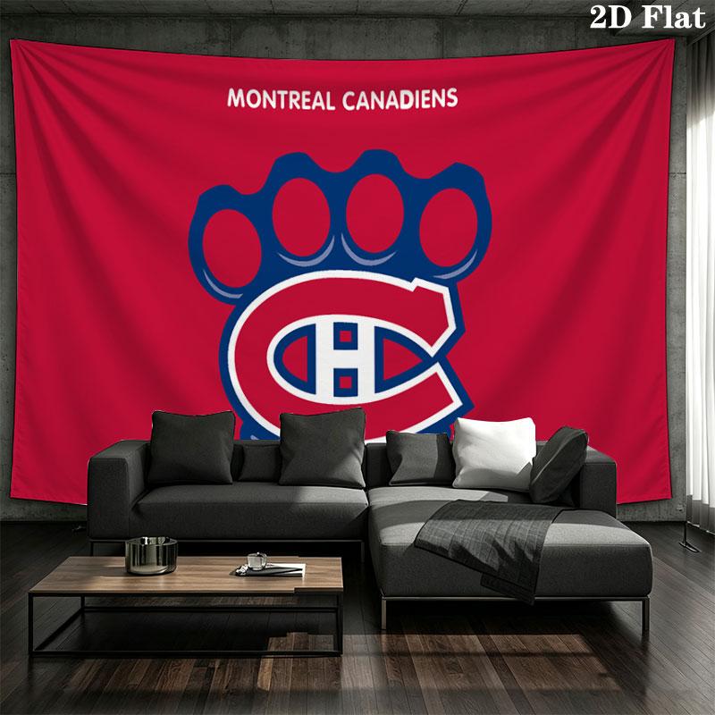 Montreal Canadiens Wall tapestry, aesthetic printed fabric blanket, suitable for bedroom, living room, and home decor.