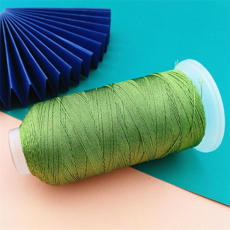 DIY Iridescent Gold & Silver Thread Core Yarn for Handmade Tassels, Bracelets, Necklaces, and Macrame.