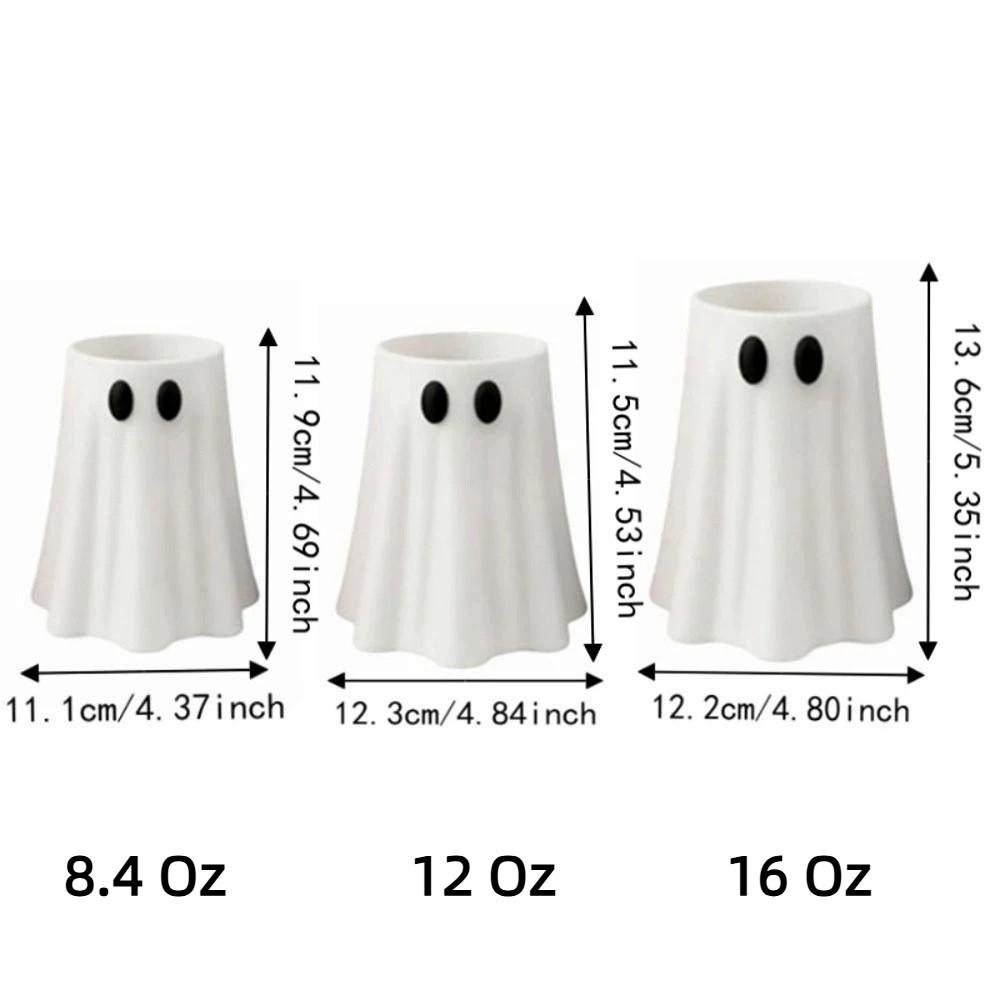 8/12/16 Oz Halloween Ghost Can Sleeve Spooky Shaped Halloween Ghost Can Holder Tabletop Decoration