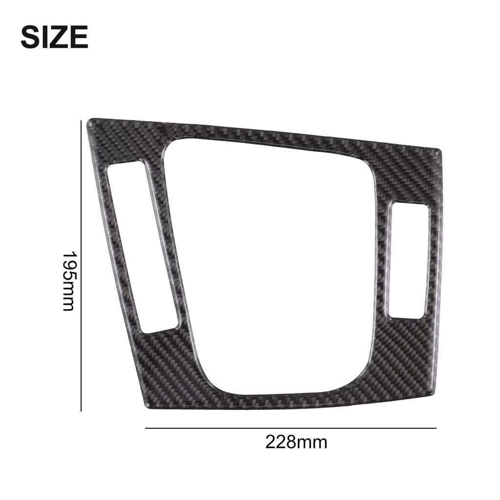 For BMW M3 E46 98-05 Carbon Fiber Gear Shift & Window Lift Button Trim, Self-Adhesive Anti-Scratch Exact Fit Console Decor