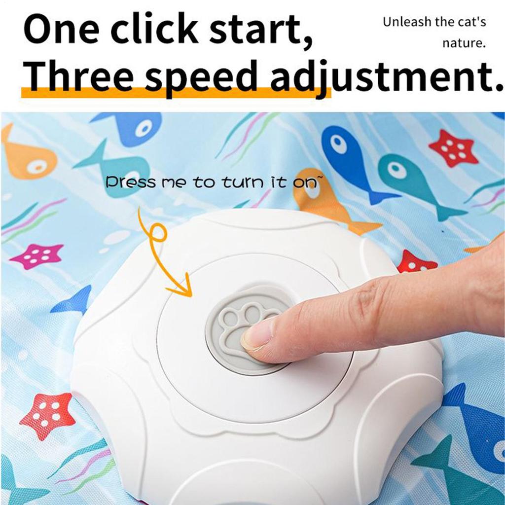 Indoor Interactive Cat Toys, Electric Cat Entertainment Toys, Automatic Cat Toy Spinner, Star-shaped Moving Toy, Pet Cat Supply