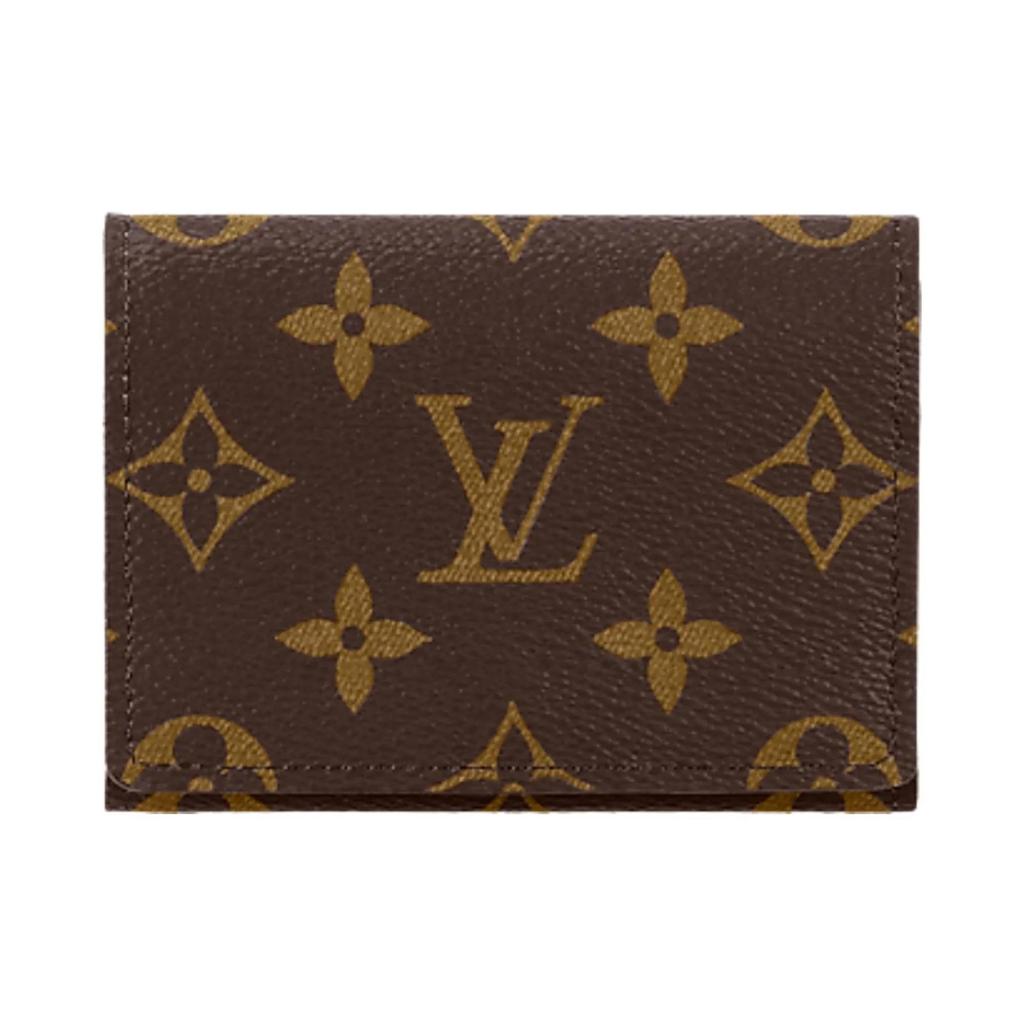 LOUIS VUITTON Enveloppe Carte De Visite Monogram (Unisex) Card Holders M63801