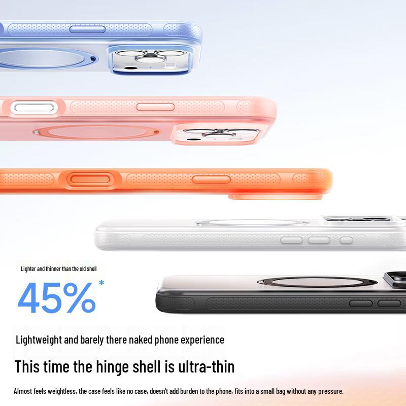 Koomeng Zero-Sense Fulcrum Frosted MagSafe Kickstand Case for iPhone 17 Series