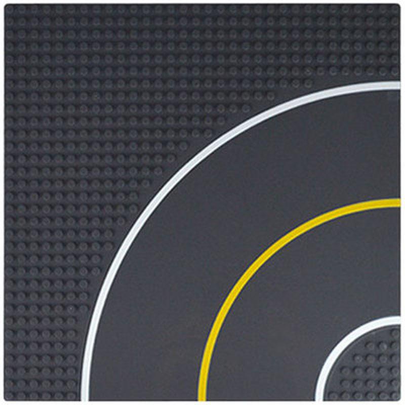 Non-Toxic City Road Street Baseplate Straight Crossroad Curve T-Junction Building Blocks Base Plates Construction For Children Kids