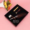 Vintage Feather Dip Pen Writing Calligraphy Quill Pen Set in Gift Box (Brown)