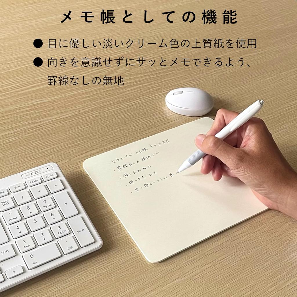 Paper Entrance Memo Pad Mouse Pad 30 Sheets 3 Books 17 X 20 Cm No Lines Plain Cute Note Pad 55252