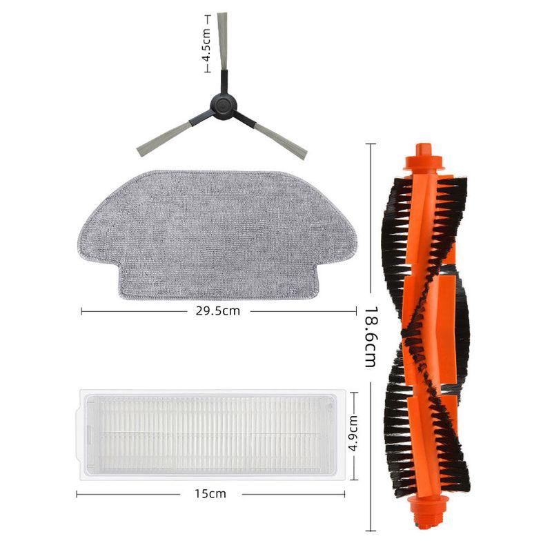 Suitable for Xiaomi MiJia Sweeping Mopping Integrated Robot Accessories Stytj02ym 3C Filter Screen Side Main Brush Rag Bracket