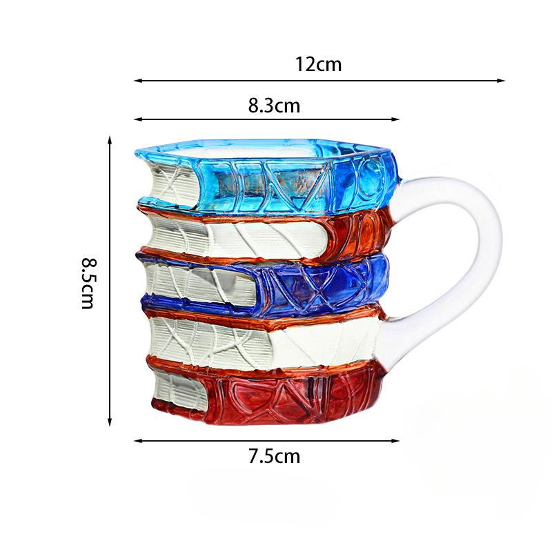 Bemalte Buchtasse Acryl Kaffeetasse 11oz Leseinspirierte Tasse Neuheit Buch Trinkgeschirr Literarisch