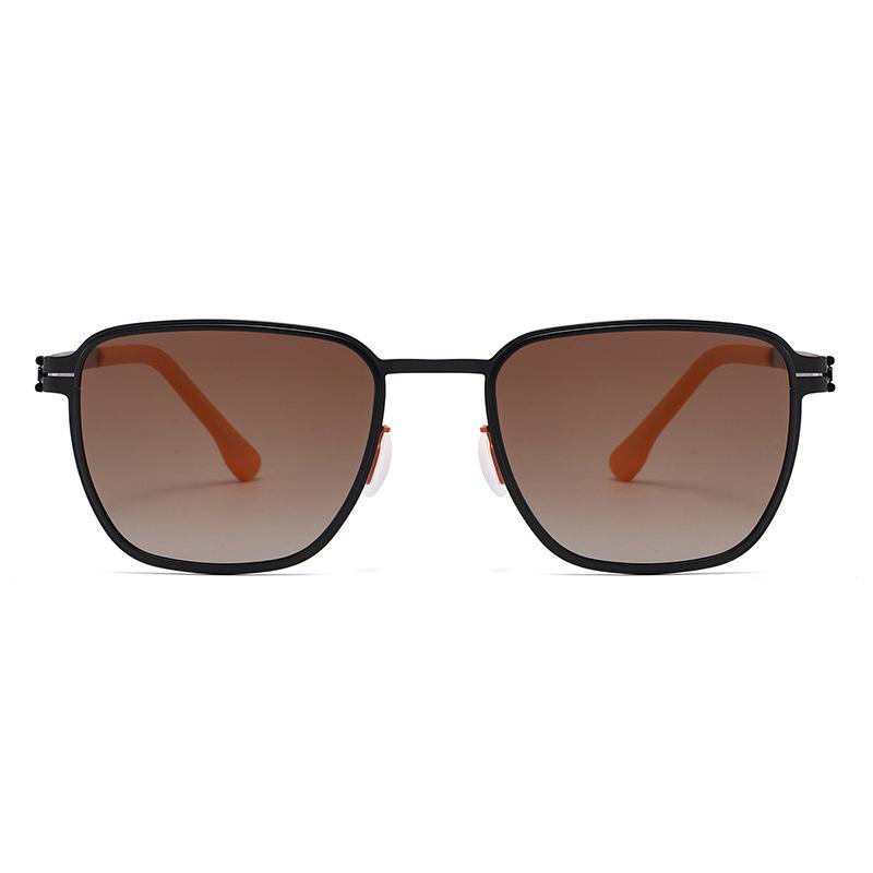 Trendy Large Frame Metal Sunglasses for Men & Women