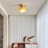 American-Style Stained Glass Ceiling Light for Balcony or Entryway