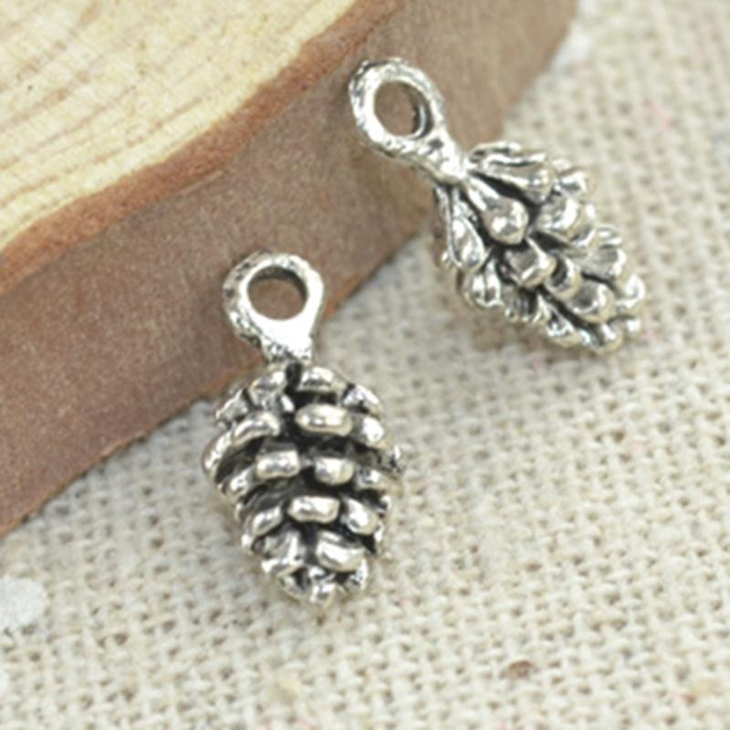 20pcs Charms pine cone 5*7*14mm Antique alloy pendant Vintage Tibetan ,DIY