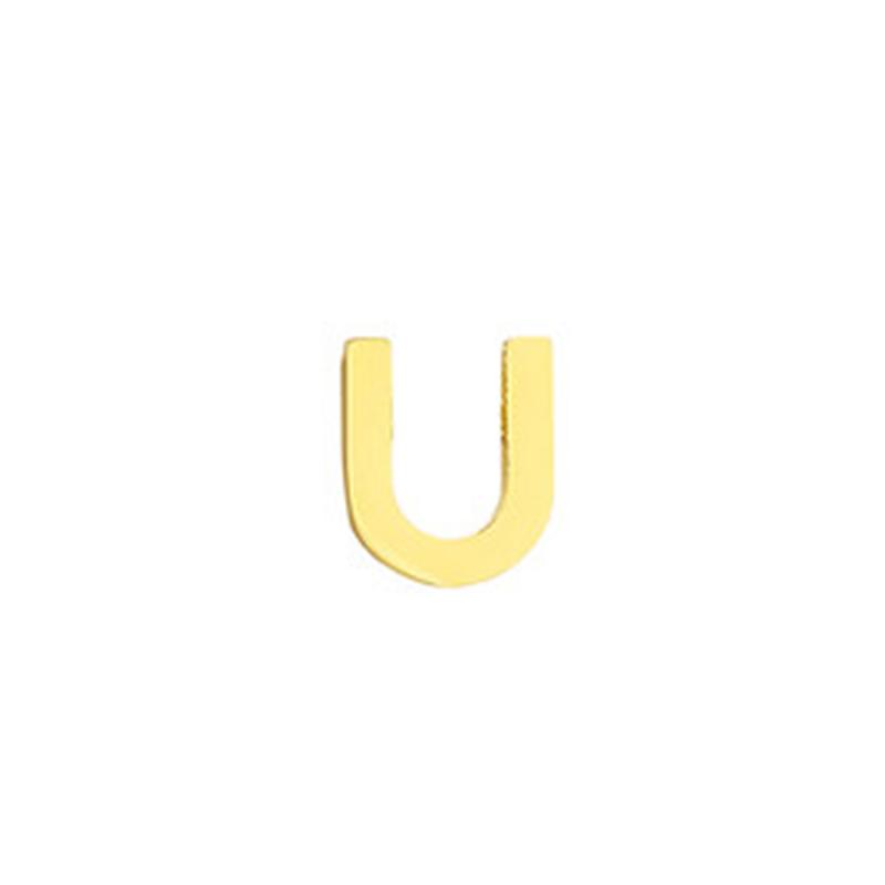 CARLIDANA High Polished Stainless Steel 14K Gold PVD Plated DIY 26 Letter Alphabet Initial Charm Pendant Accessories Jewelry