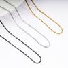 Non-fading Versatile Square Box Chain Men's Furnace Vacuum 18K Titanium Steel Necklace Simple Clavicle Chain Women's