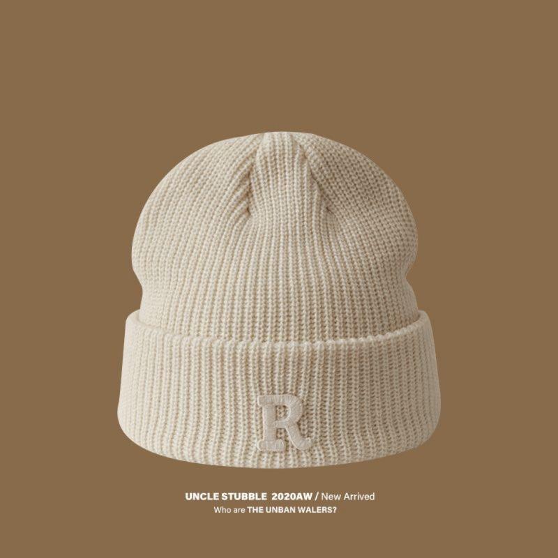 Hat Winter Female High-value Round Face Student Versatile Cold-proof Warm Face Small Knitted Wool Hat