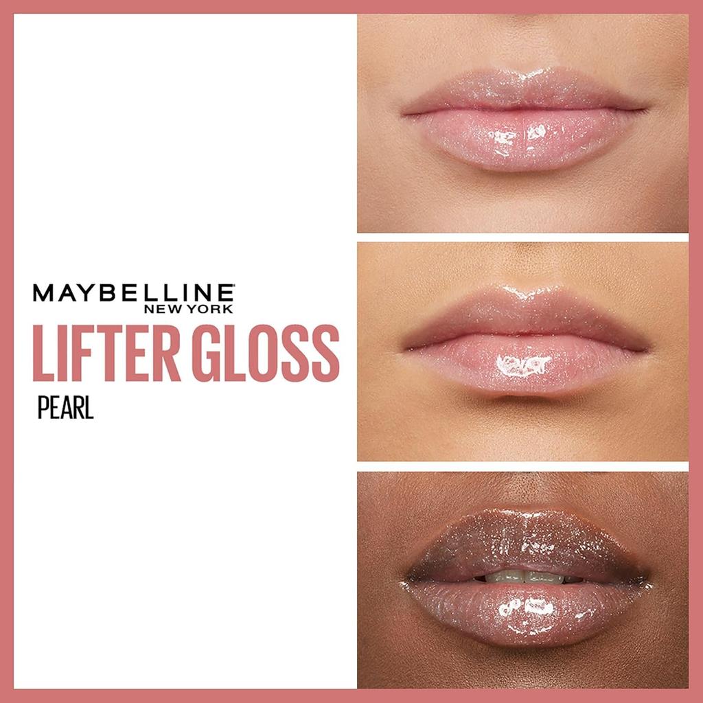 Maybelline New York Lifter Gloss Pearl Hydrating Lip Gloss With Hyaluronic Acid For Smooth Non Sticky Shine Long Lasting Plump Fuller Lips 5.4ml