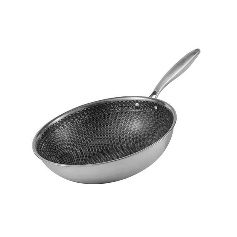 Royalstar Green Stainless Steel Honeycomb Wok