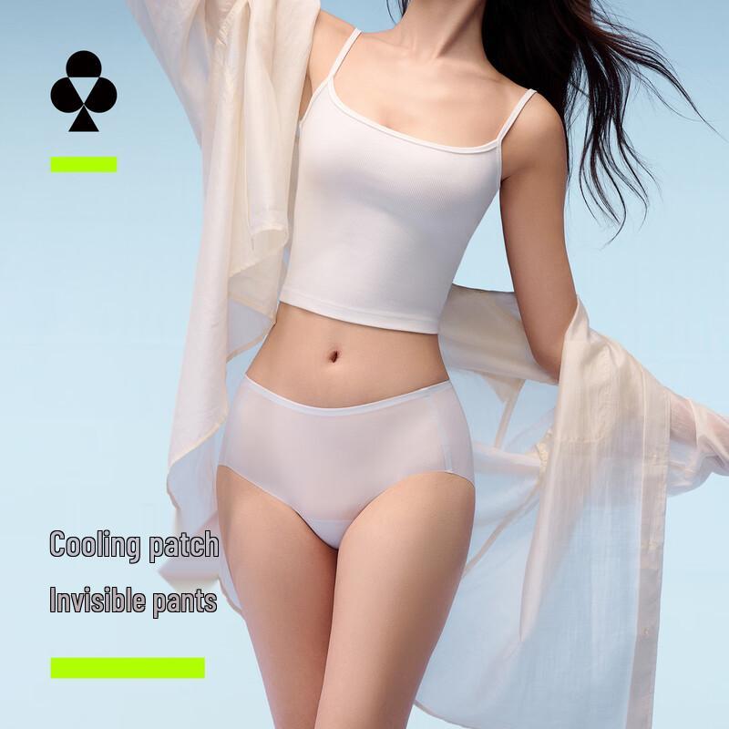 Women s Seamless Ice Silk Antibacterial Briefs Slim Fit