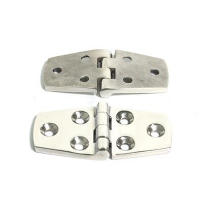 2 Pcs Durable 304 Stainless Steel Boat/ Door Hinge Stamping Cabinet Marine Hardware 76*38*4mm