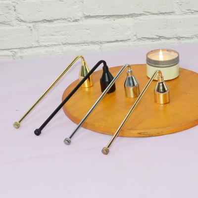 Yousheng Metall Kerzenlöscher mit langem Griff Edelstahl Teelicht Kerzendocht Flammenlöscher Kerzenlöscher Werkzeuge Zubehör