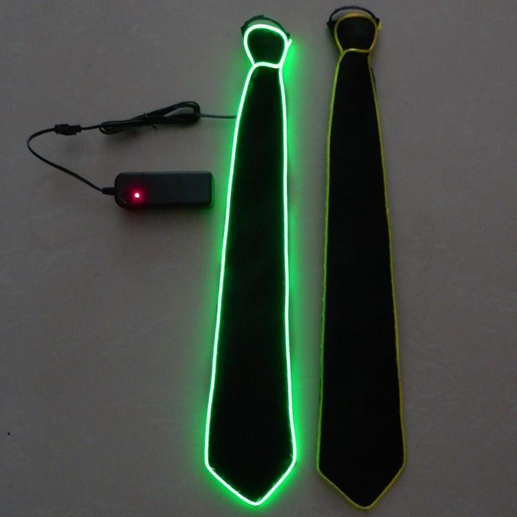 

Glow Tie Led Clothing Accessorry Christmas Carnival Party Vibes Gift Halloween Fluorescent Green