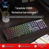 AULA Tarantula Wired Silent Keyboard: Mechanical Feel & Cool Lighting for Office/Desktop