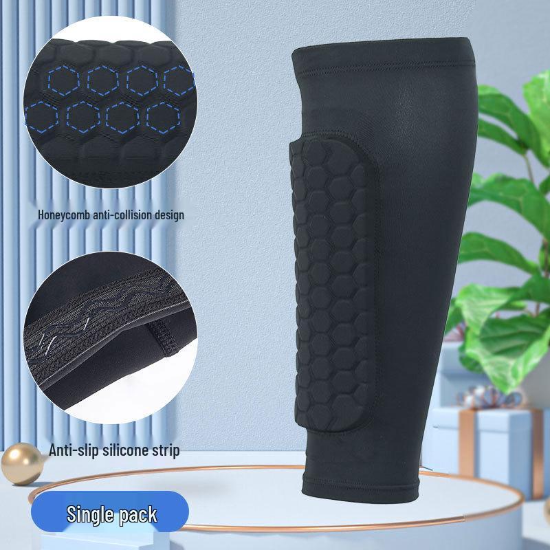 Calf Shin Guard Protective Sleeve for Kicking & Anti-Collision - Professional Sports Gear for Football, Running Leg Warmers.